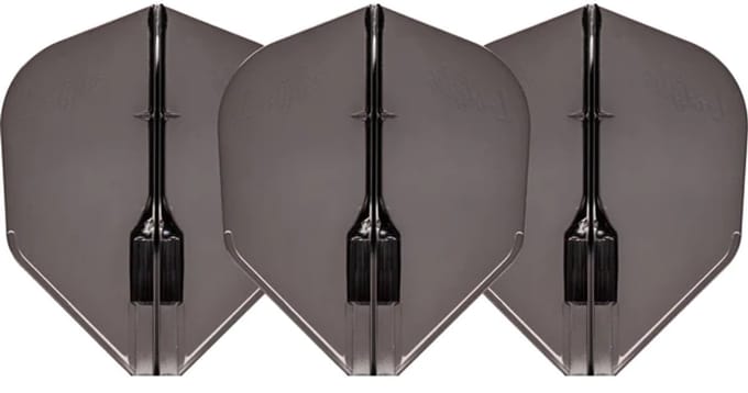 L-Style Fantom EZ L3 Shape Clear Black - Dart Flights