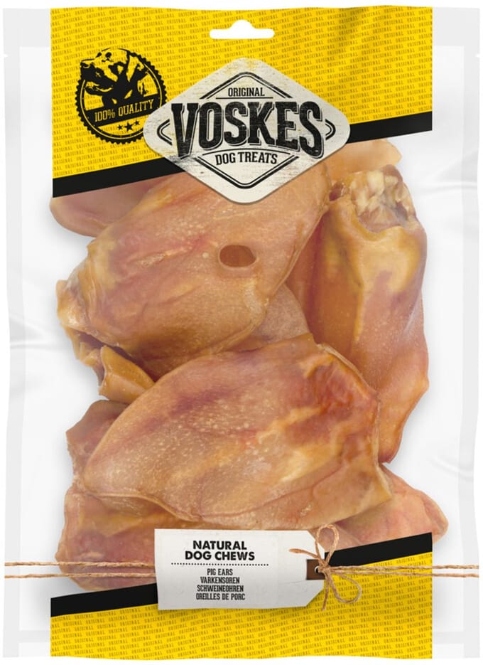 Voskes Hondensnacks Varkensoren - 8 stuks