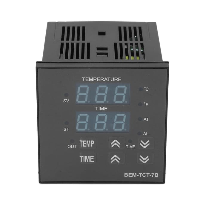 BERM Temperatuurregelaar Hittepers Machine Thermostaat Geïntegreerd Digitaal Display 100~240V gray