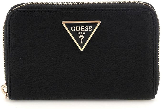 GUESS Portemonnee Laurel II SLG Medium Zip Around Wallet Black Zwart