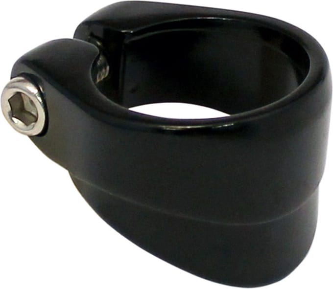 Union zadelpenklem 34.9mm kraag zw