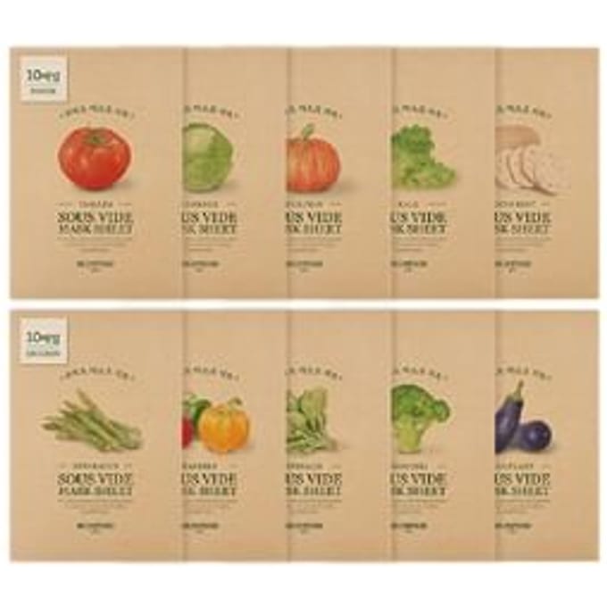 SKINFOOD - Sous Vide Mask Set - 10 Types Spinach