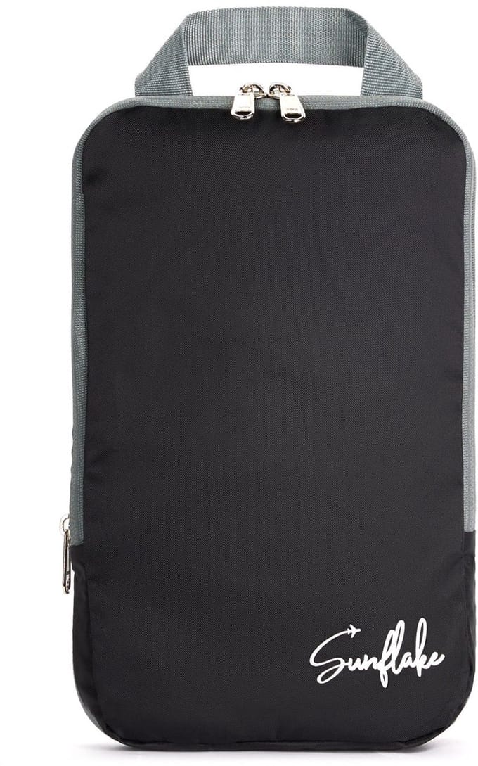 Packing Cube met Compressierits - Losse Compressie Cube - S - Zwart | Sunflake