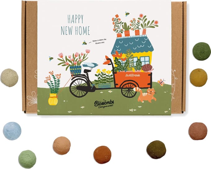 Blossombs Bloembommetjes Giftbox Small - 7 Zaadbommetjes - Happy New Home