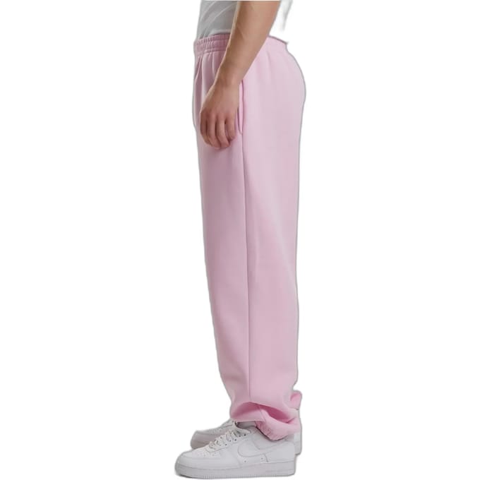 Urban Classics - Fluffy Heren joggingbroek - M - Roze