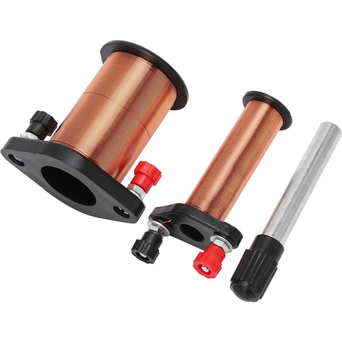 Primaire secundaire spoel Elektromagnetische inductiespoel Experimentinstrument voor natuurkundeonderwijs brown