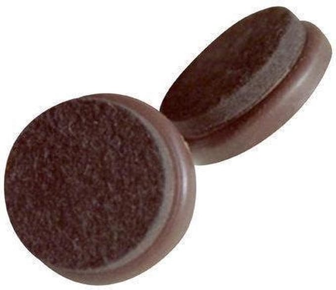 Qlinq Viltglijder Zelfklevend - Bruin - 40 mm - 8 Stuks