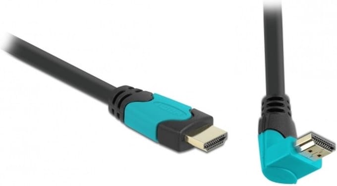 DeLOCK HDMI kabel - 90° haaks naar boven - versie 2.1 (8K 60Hz + HDR) - 2 meter