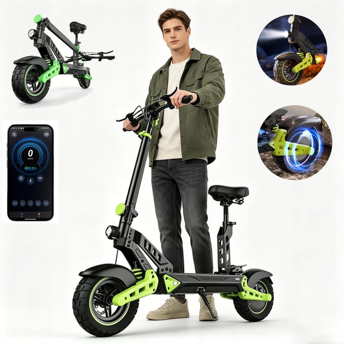2026 Véhicule Électrique D2Plus 48V20Ah 1000W 45KM/H 60KM PL avec siège LED app