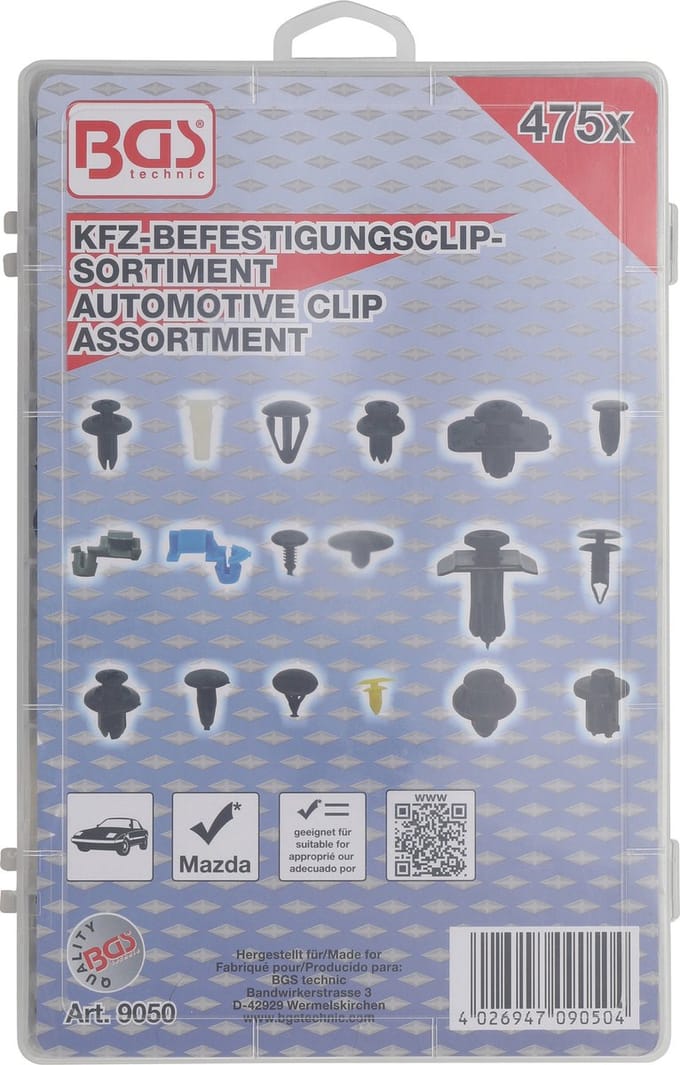BGS Voertuig-bevestigingsclips voor Mazda 475 delig