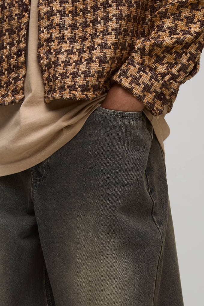 Essential Parachute Fit Jeans | Stone | Size 48R