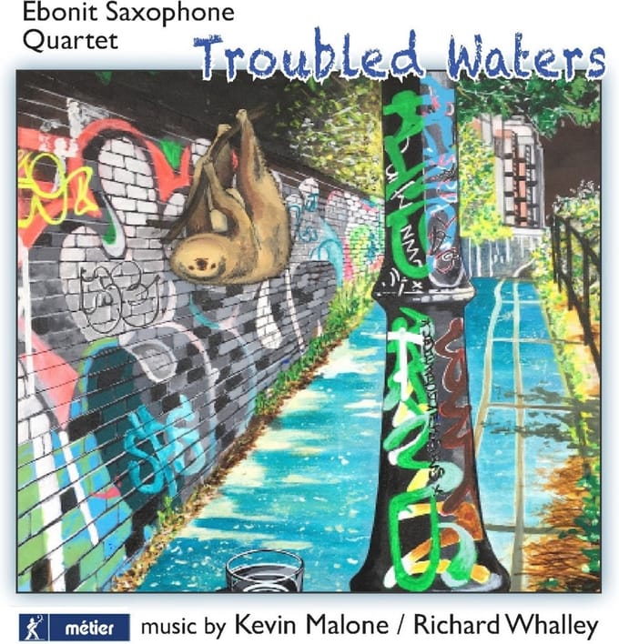 Ebonit Saxophone Quartet - 'Troubled Waters': Music For Saxophone Quartet (CD)