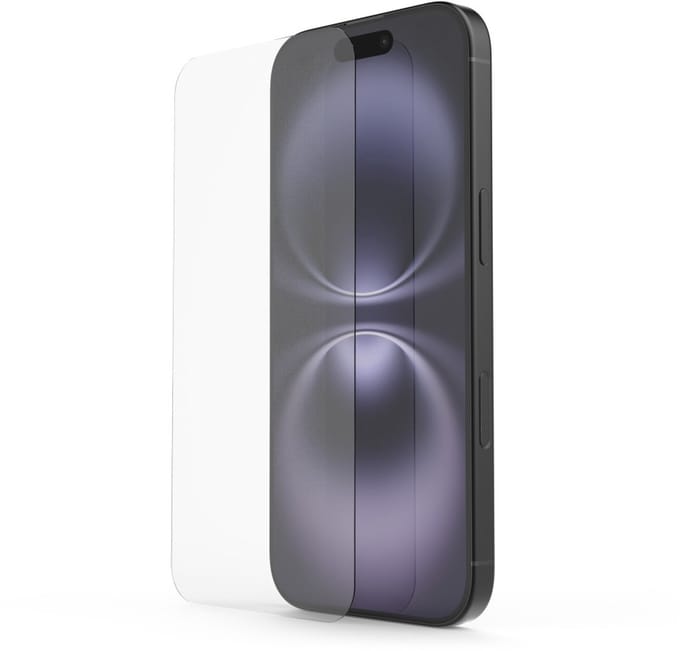 Hama screenprotector geschikt voor Iphone 16 Plus - Clear protect - Met montagehulp