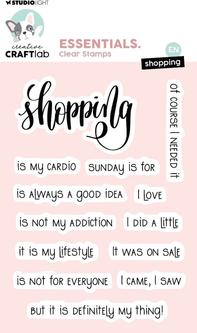 Clear stamps Shopping - Essentials nr. 758