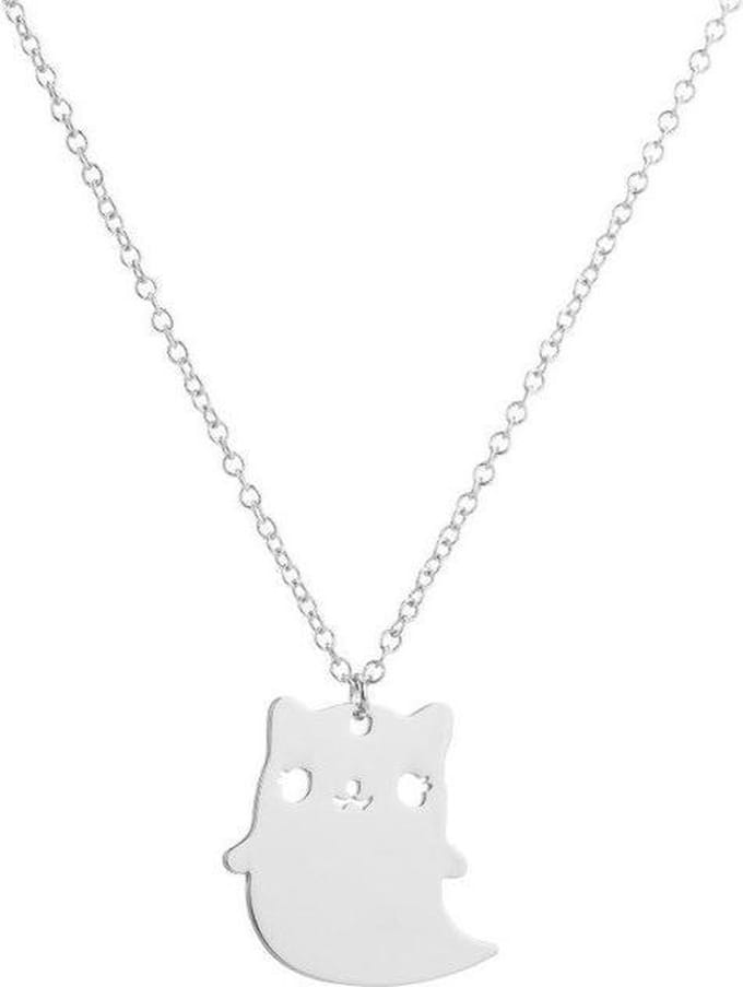 24/7 Jewelry Collection Kat Ketting - Zilverkleurig