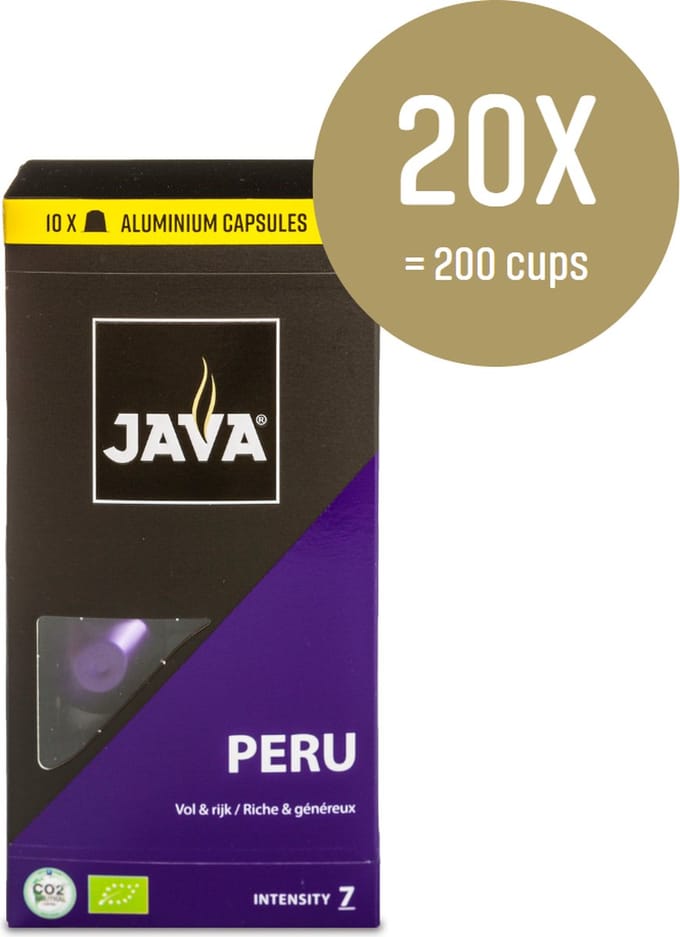 JAVA Koffiecapsules Peru bio - Nespresso®* compatibel - 20 stuks
