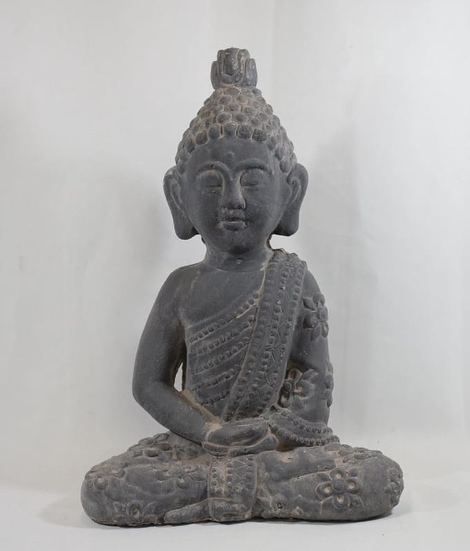 ZoeZo Design - Boeddha - zittend - beton - H 40 cm - Br 28 cm