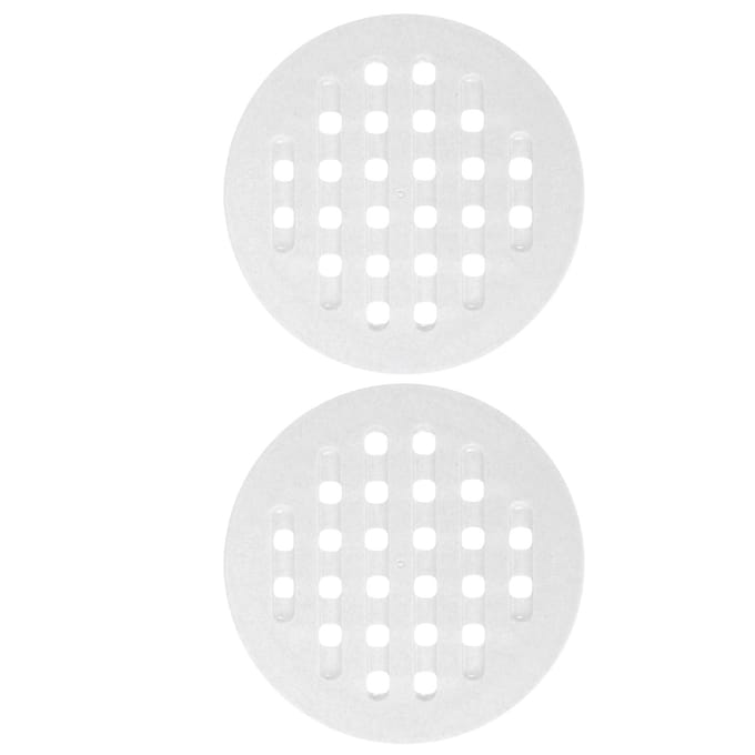 2 stuks Eettafel Hittebestendige Pad Huishoudelijk PS Plastic Pot Pan Mat voor Thuiskeuken white