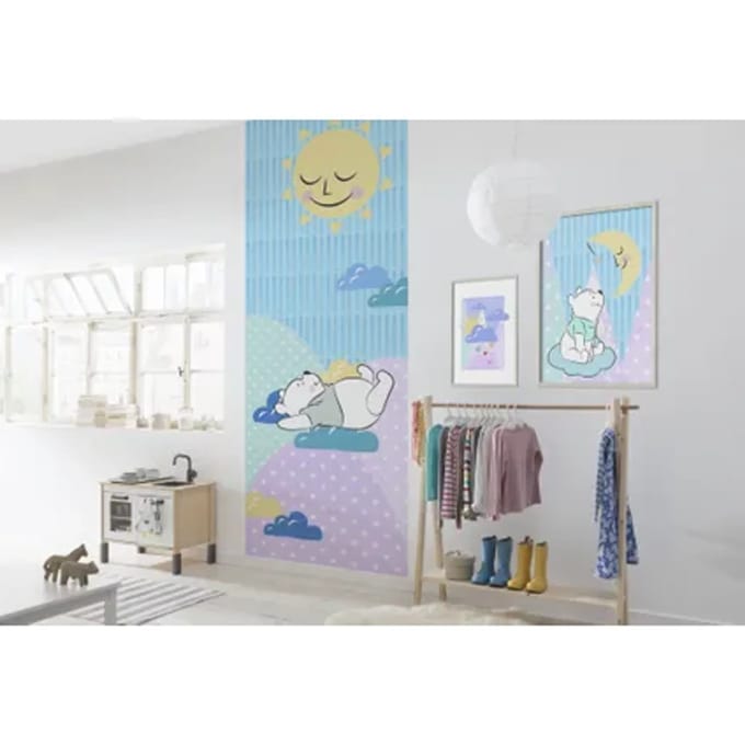 Fotobehang - Winnie Pooh Take a Nap 100x280cm - Vliesbehang