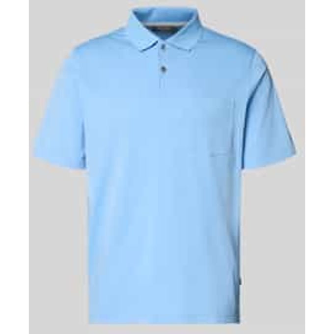 regular fit poloshirt met borstzak