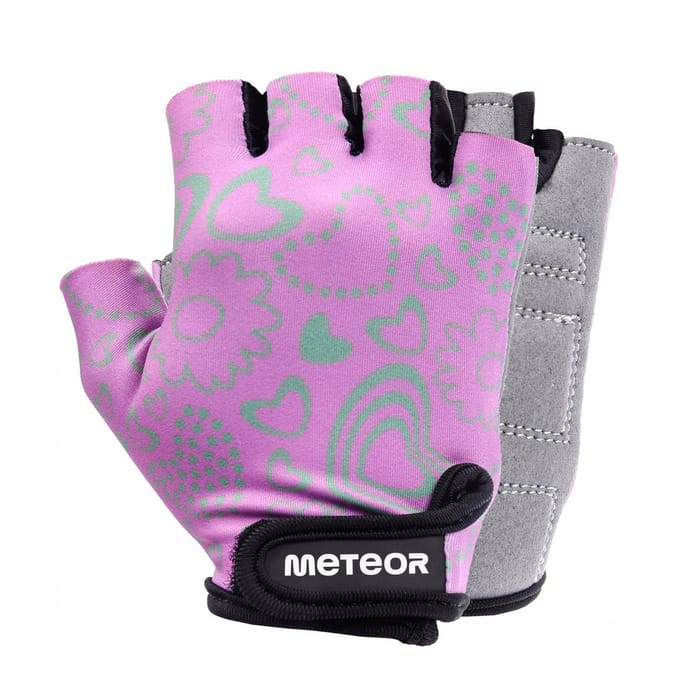 Meteor Kids - Fietshandschoenen - Maat XS, print bloem