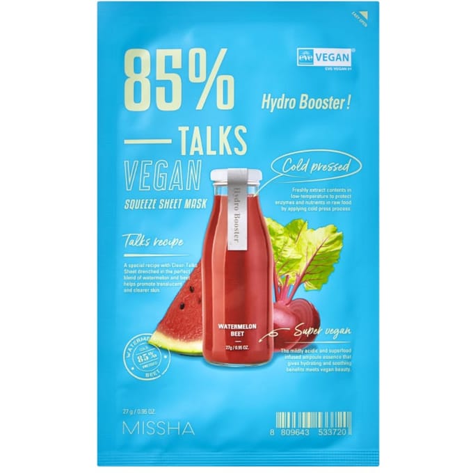 MISSHA - Talks Vegan Squeeze Sheet Mask - 7 Types Hydro Booster