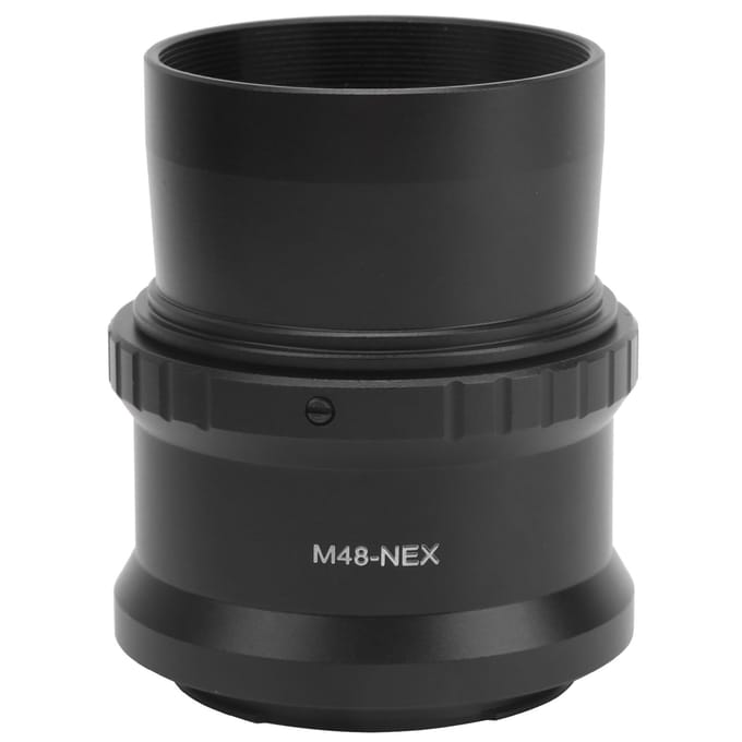 Telescoop 2in M48x0.75mm T-type Adapter en M48NEX Lensadapter voor Sony E-mount Camera black