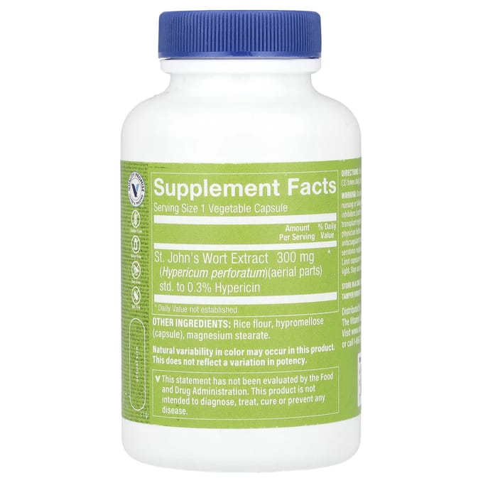 St. Sint-Janskruid Extract, 300Mg, 120 Plantaardige Capsules