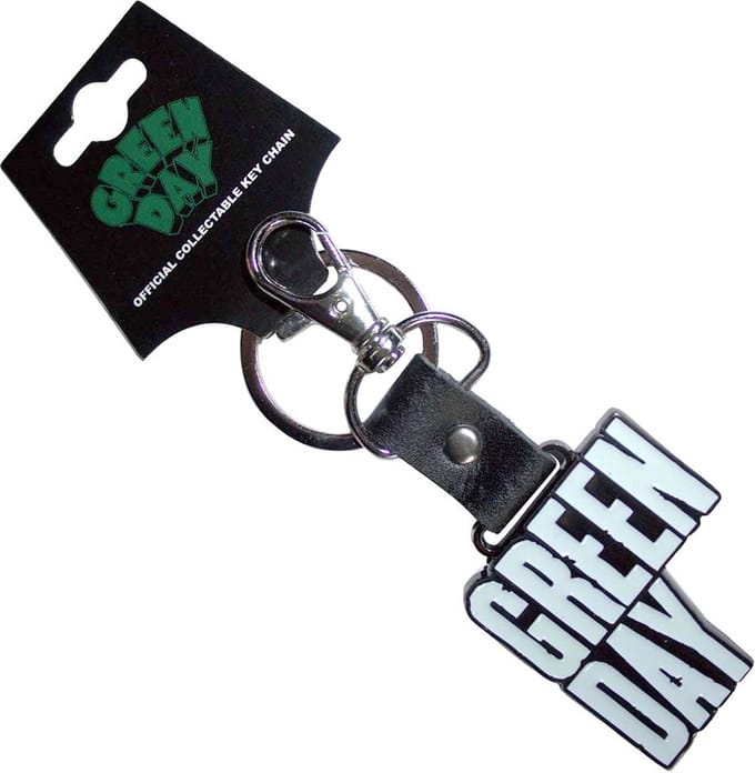 Green Day - Stacked Logo Sleutelhanger - Wit