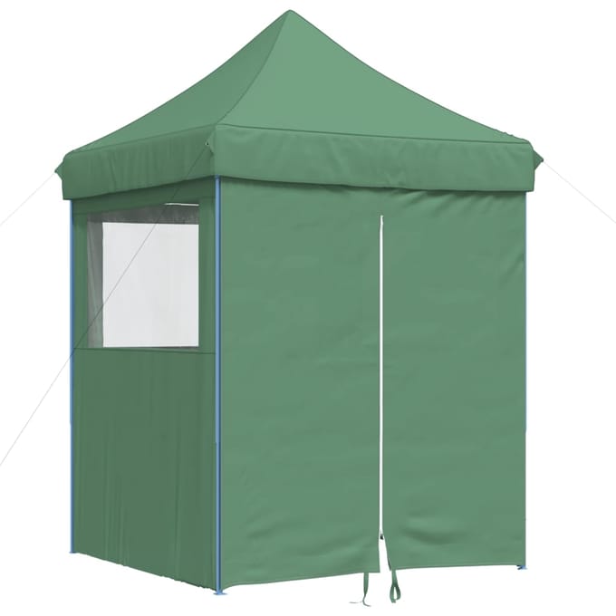 vidaXL - Partytent - inklapbaar - pop-up - met - 4 - zijwanden - groen
