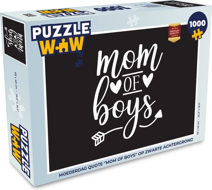 Puzzel Jongens - Mama - Quotes - Legpuzzel - Puzzel 1000 stukjes volwassenen