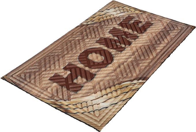 KOTARBAU® Droogloopmat, Deurmat Binnen, Rubber Polypropyleen, 45 x 75 cm, Schoonloopmat, Inloopmat, Vuilvanger, Vuilvangmat, Entreemat, Rechthoekig- Antislip, met Opdruk Home