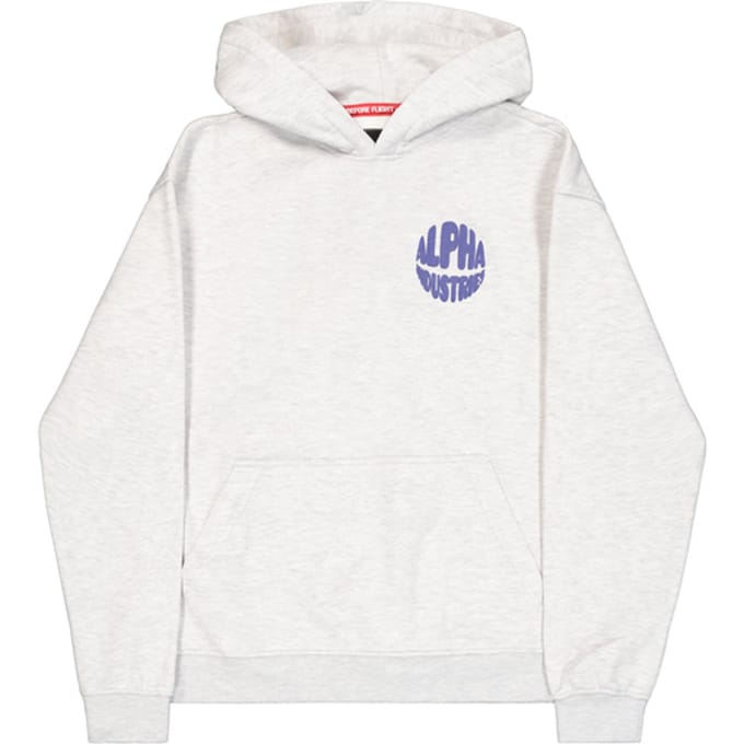 Dames hoodie met print op de rug Alpha Industries Logo