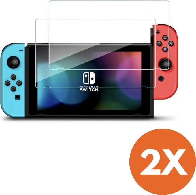 9H Tempered Glass Screen Protector - 2 stuks - Geschikt voor Nintendo Switch
