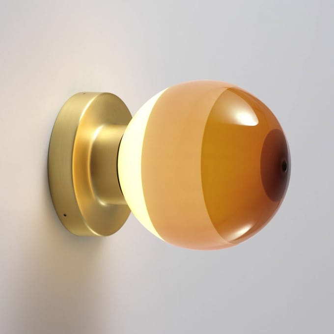 MARSET LED wandlamp Dipping Light A2, crème/messing