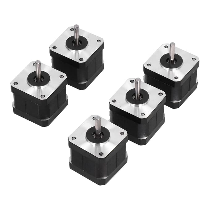 5 Stuks Stappenmotor Hoge Nauwkeurigheid Stabiele Output Uniforme Snelheid Lager Geluid Drie Dimensionale Printer white