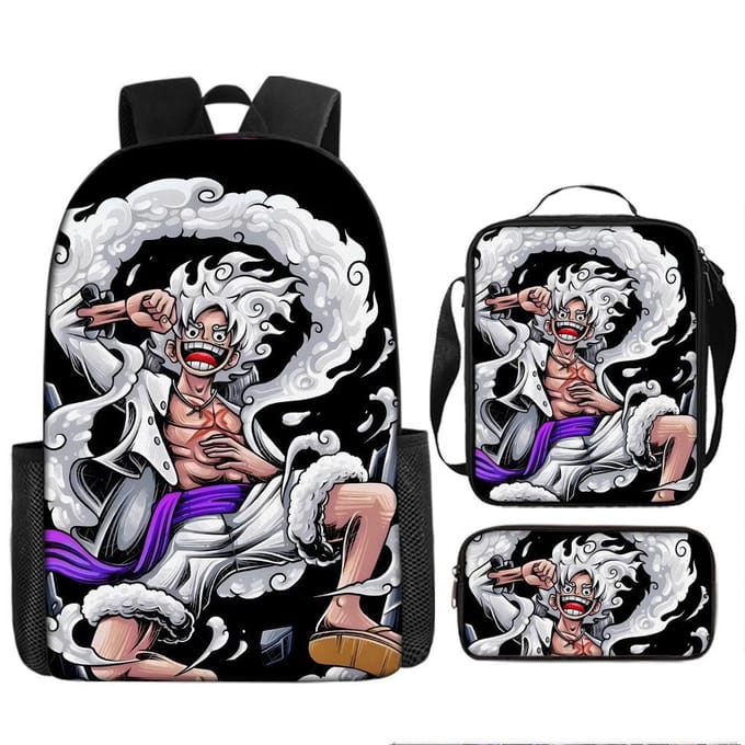 One Piece One Piece Schooltas Luffinica Zeekoning Student Schooltas Rugzak Set Three piece set