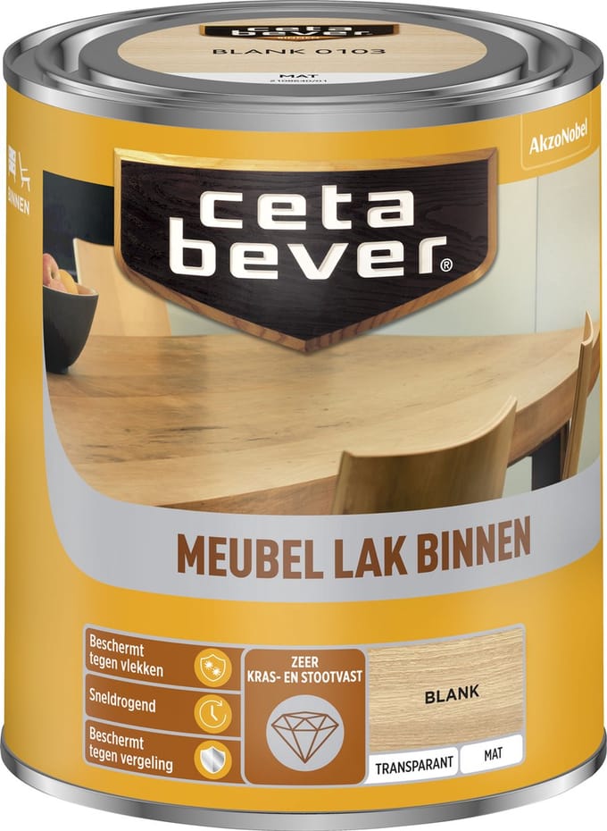 Cetabever - Meubellak Transparant Mat - Blank - 750 Ml