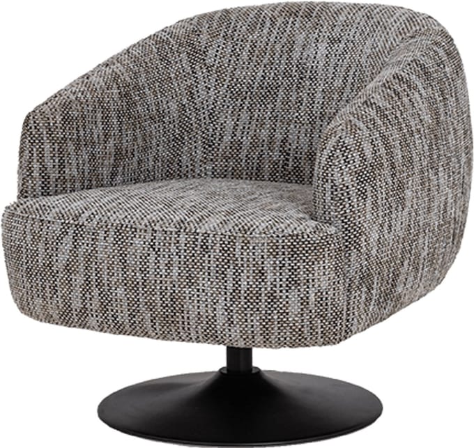 Tower Living - Barga draaifauteuil ted - wit/grijs