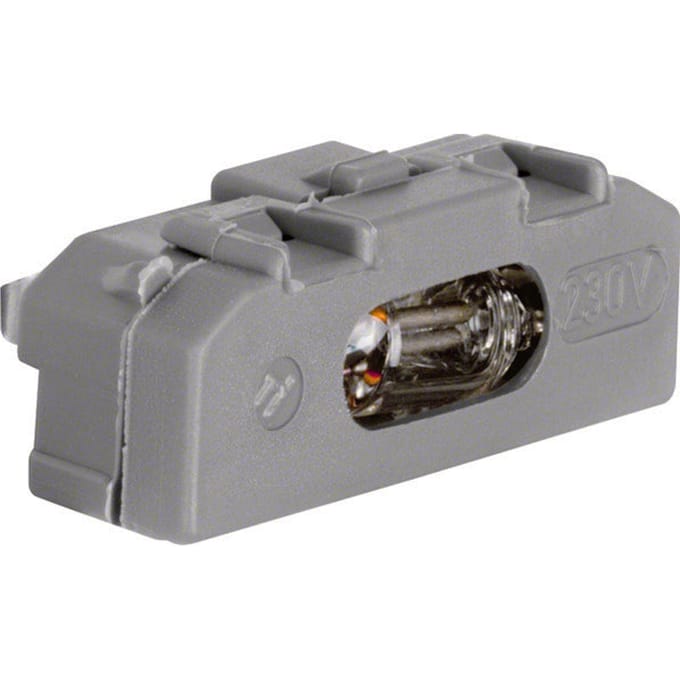 Hager Berker Neonlamp-element voor schakelaars lichtregeling grijs - 160002