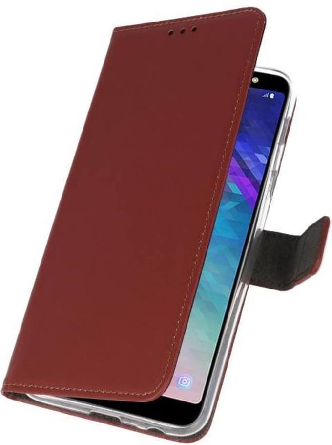 Bestcases Pasjeshouder Telefoonhoesje Samsung Galaxy A6 Plus (2018) -  Bruin