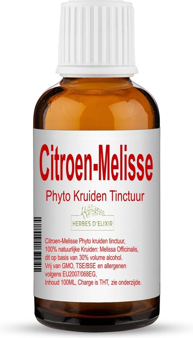 Herbes D'elixir Citroenmelisse Tinctuur – 100 ml – 1 Stuk - Ondersteund de weerstand