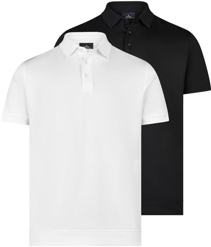 RAGMAN Heren poloshirt 2 pack Basic