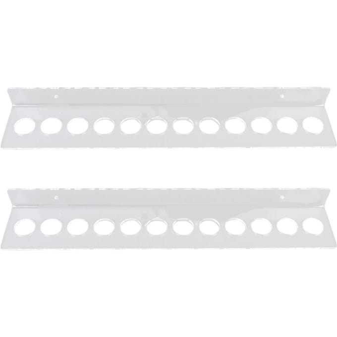 Support Rangement Ciseaux Acrylique Mural 12 Fentes Salon de Coiffure Ciseaux Rangement Support pour Salon de Coiffure Bureau Maison white