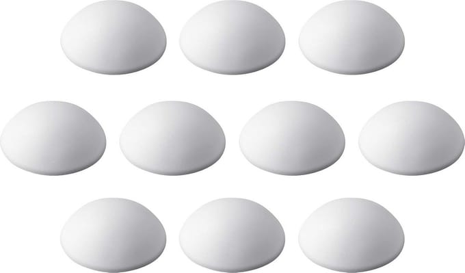Zelfklevende Deurstoppers Wit - Set van 10 - Diameter 30 mm - Wandbescherming