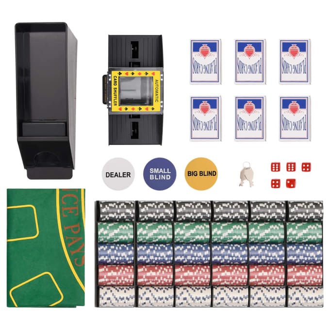 Vidaxl Pokerchipset, 600 Stuks, 11,5 G