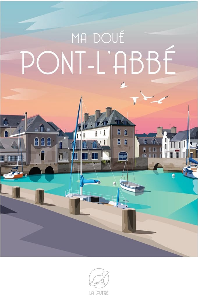 La Loutre puzzel Pont l'Abbé - 1000 stukjes puzzel volwassenen.