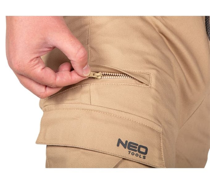 NEO TOOLS - Werkbroek - Jogger Type - Beige - Maat M