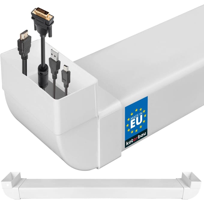 ZSY2020 Serie - Televisie Kabeldoos - 110x55 mm - Wit - Kunststof