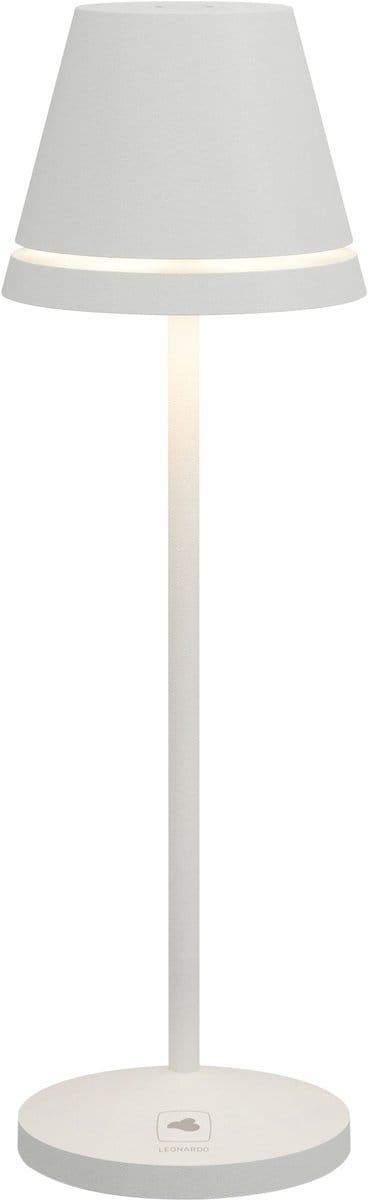 Leonardo | Tafellamp VENEZIA | Wit | Oplaadbare | Indoor | Outdoor